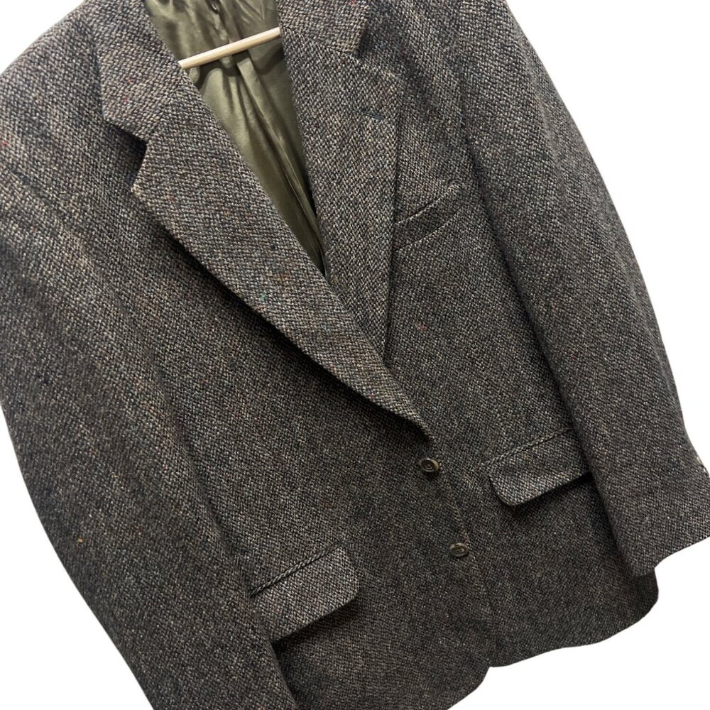 Brandford & Taylor Vintage 80's Brown Harris Tweed Blazer